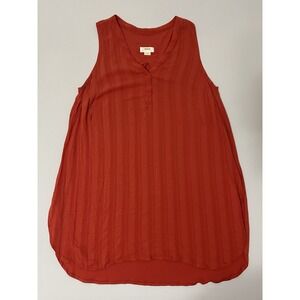 NWOT Anthropologie Maeve‎ Colonsay Tunic Tank Size XL Orange Boho Relaxed Boho